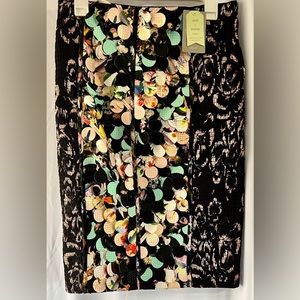 Anthropologie Paillette Pencil Skirt by Byron Lars Beguile